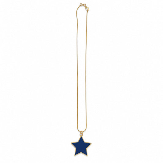 Blue Star Pendant Necklace