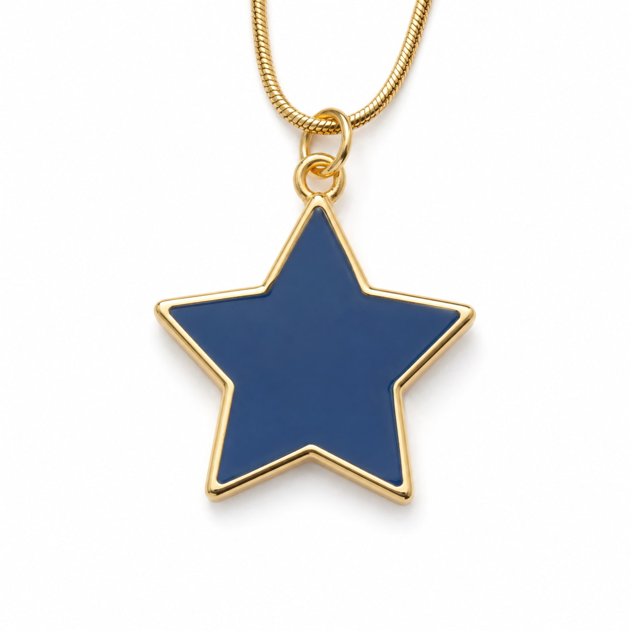 Blue Star Pendant Necklace