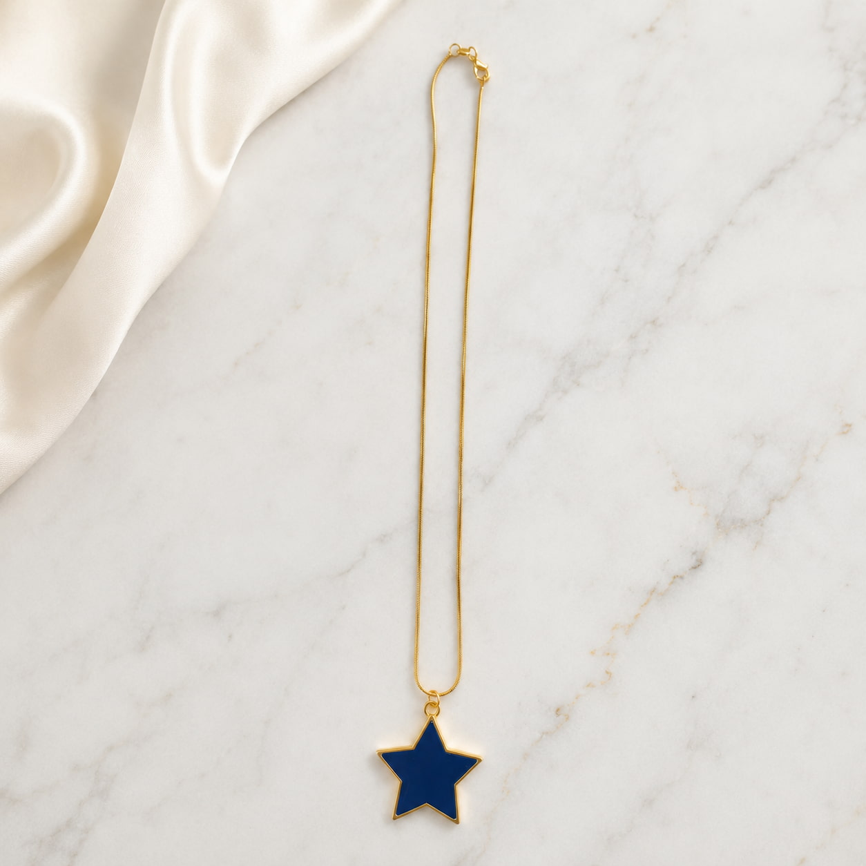 Blue Star Pendant Necklace
